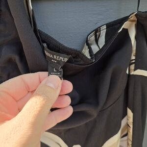 Banana Republic Black and Cream Dress